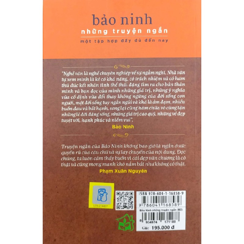 Bảo Ninh Những Truyện Ngắn - Bảo Ninh 70717