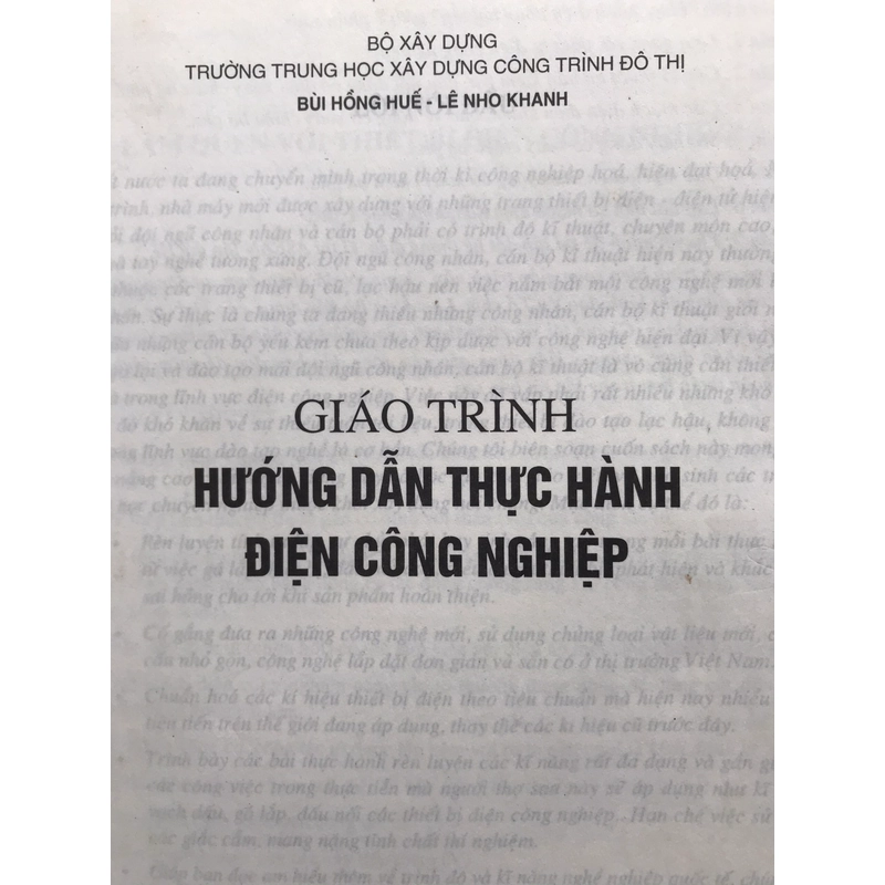 HƯỚNG DẪN THỰC HÀNH ĐIỆN CÔNG NGHIỆP 455719