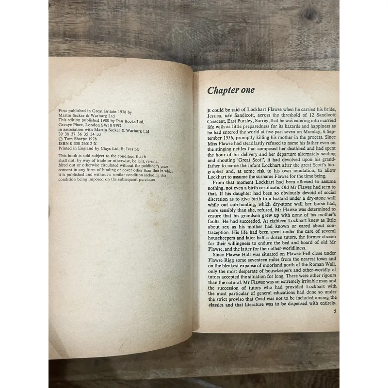 The Throwback - Tom Sharpe 731645