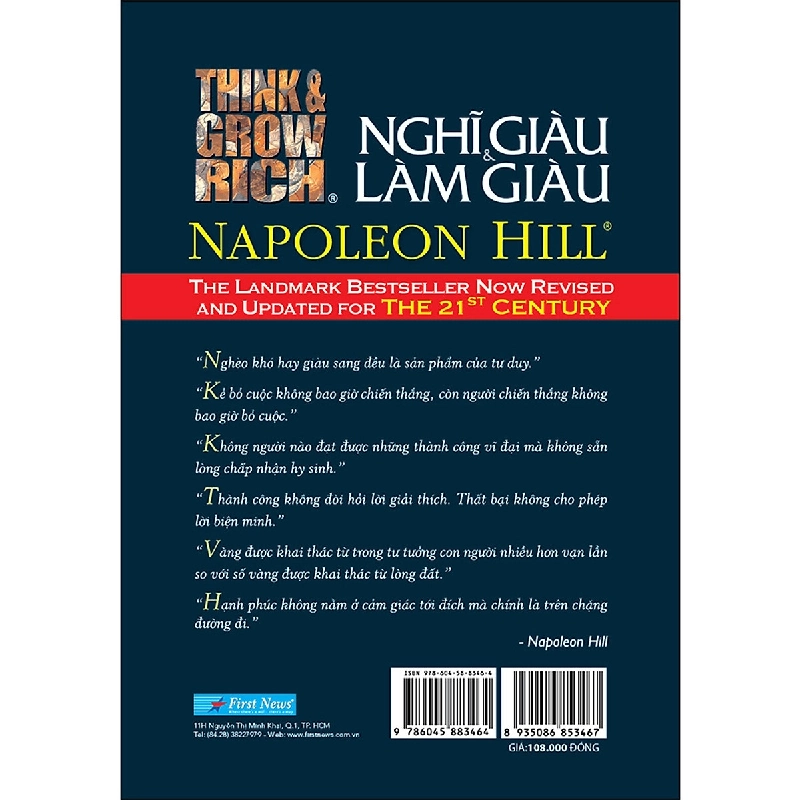 Nghĩ Giàu Và Làm Giàu (Khổ Nhỏ) - Napoleon Hill 293307