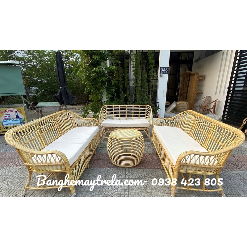 Sofa mây tự nhiên hiện đại phòng khách 495305