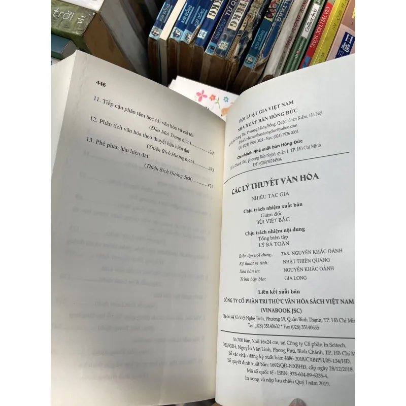 CÁC LÝ THUYẾT VĂN HOÁ - NHIỀU TÁC GIẢ 976701