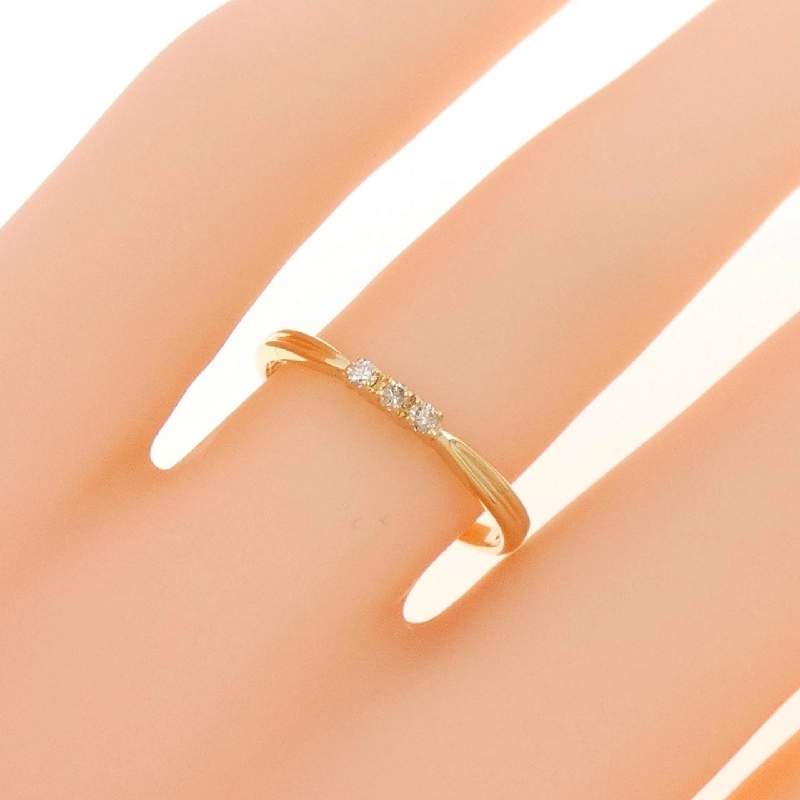 Nhẫn kim cương K18YG 0.05CT 672774