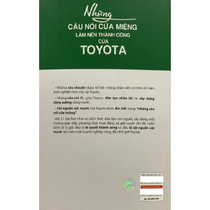 Những Câu Nói Cửa Miệng Làm Nên Thành Công Của Toyota - OJT Solutions 202443