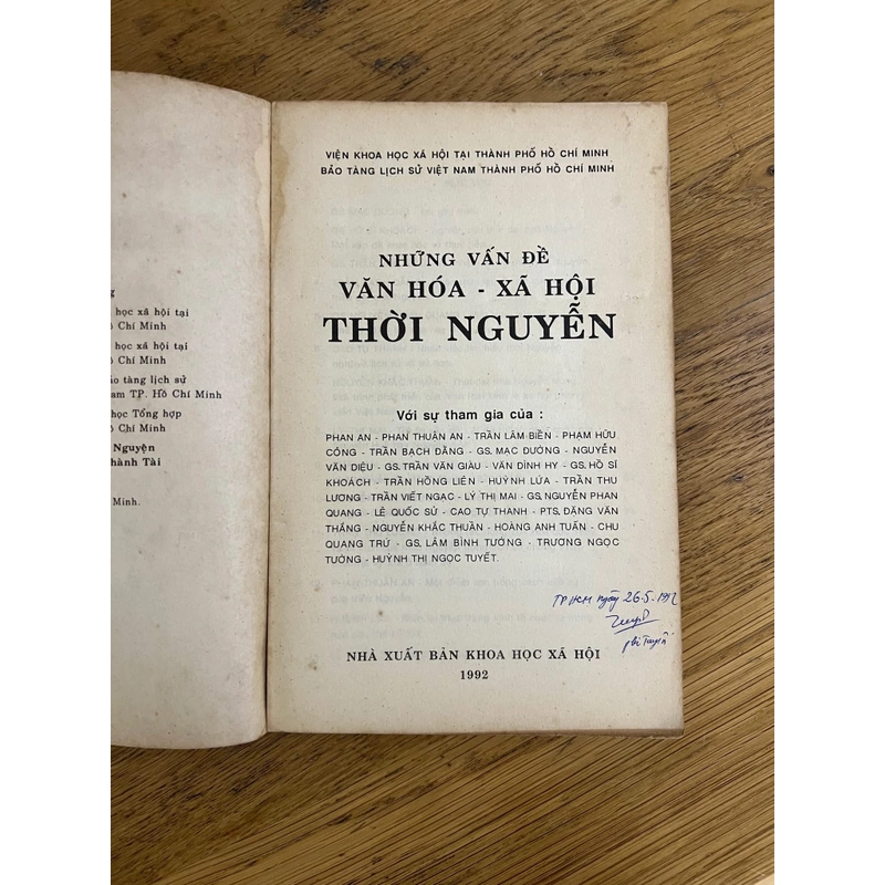 Những Vấn Đề Văn Hóa Xã Hội Thời Nguyễn 1992 - Kỷ yếu lần 1 493876