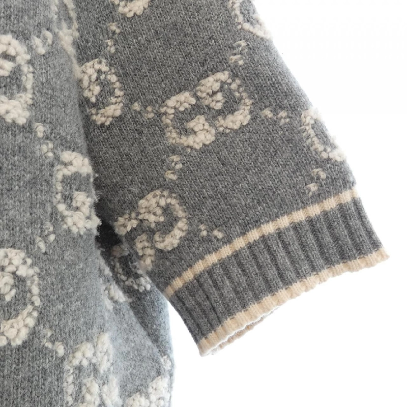 Gucci GG Boucle Wool Jacquard Top 770059 XKCNA Knit 630522