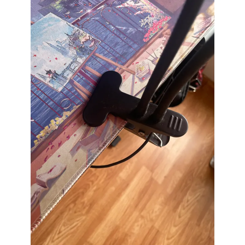 Đèn kẹp bàn livestream có giá đỡ, thân kim loại, thuận tiện mang đi 687789