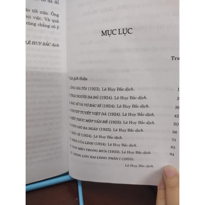 Sách: Truyện ngắn chọn lọc - TG: Ernest Hemingway 974060