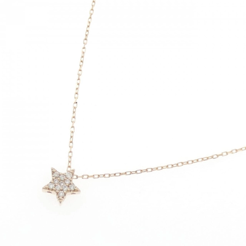 K18PG Ngôi sao Kim cương Dây chuyền 0.06CT - Hàng hiệu Chính hãng 857820