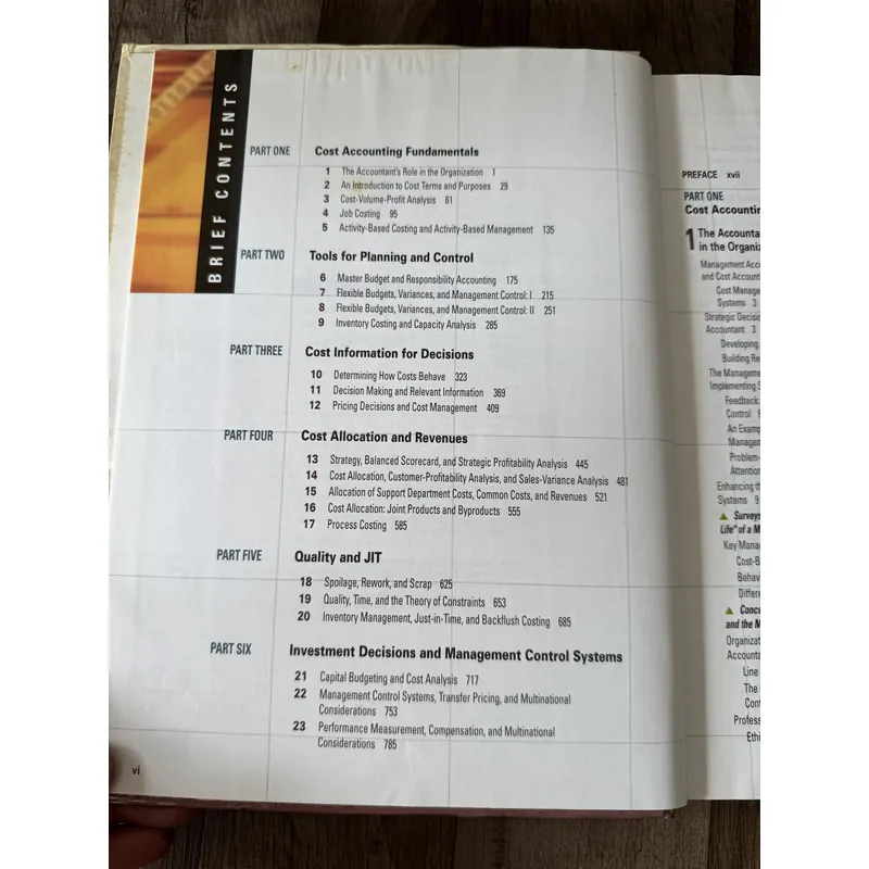 Cost Accounting: A Managerial Emphasis 593805