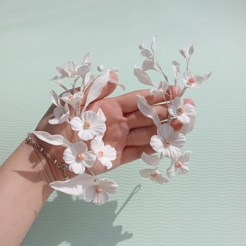 Cài tóc cô dâu - phụ kiện cưới handmade new 100% 547863