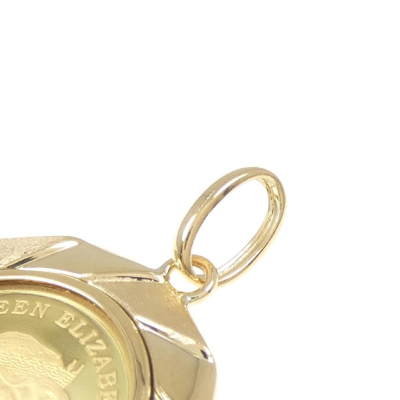 K18YG(枠) Đồng xu mặt dây chuyền - Hàng hiệu Authentic 864335