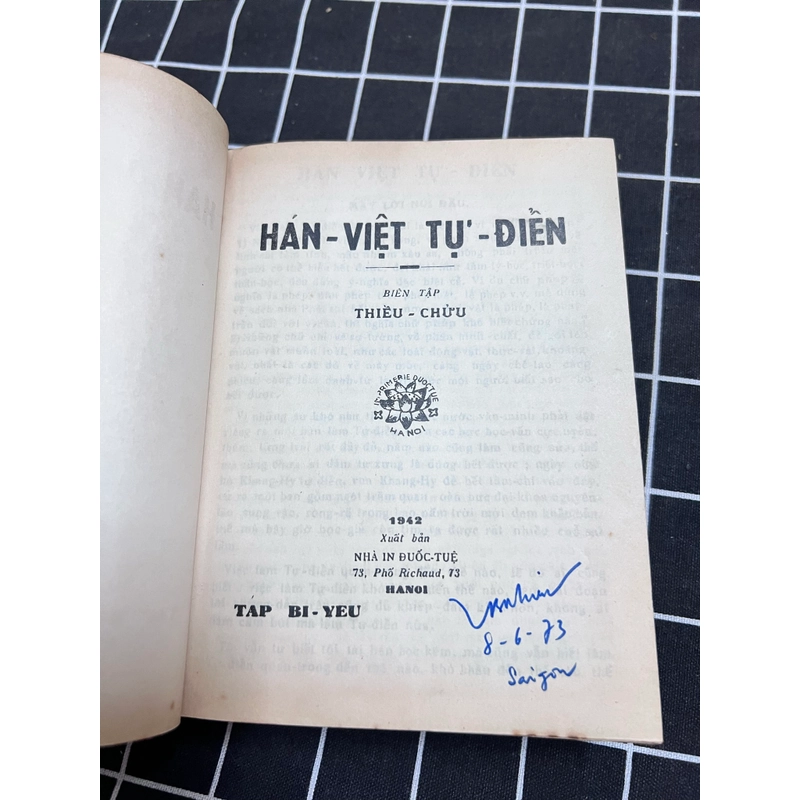 Hán Việt Tự điển nhà xuất bản khai trí 551394