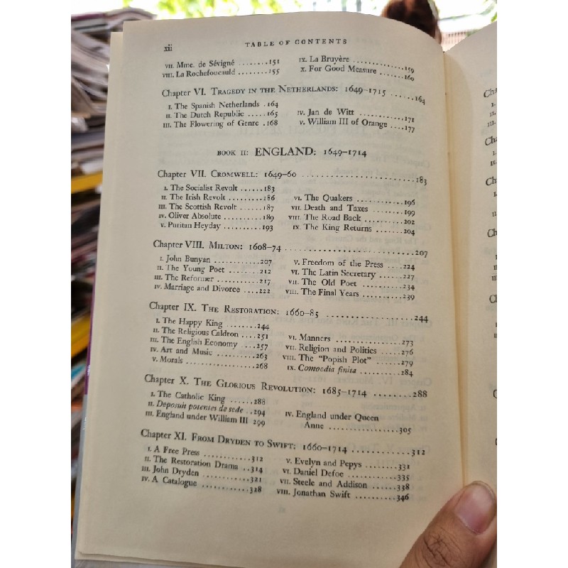 THE STORY OF CIVILIZATION VIII : THE AGE OF LOUIS XIV - A HISTORY OF EUROPEAN CIVILIZATION IN THE PERIOD OF PASCAL, MOLIERE, CROMWELL, MILTON, PETER THE GREAT, NEWTON AND SPINOZA 1648-1715 (WILL & ARIEL DURANT) (1963) 119341