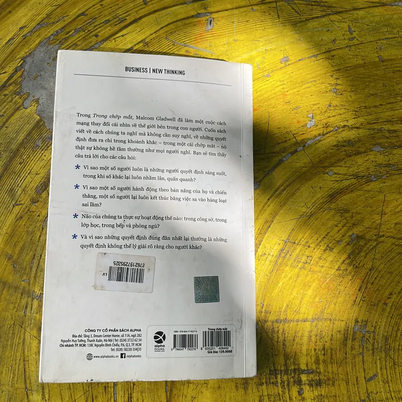 TRONG CHỚP MẮT BLINK - MALCOLM GLADWELL 735764