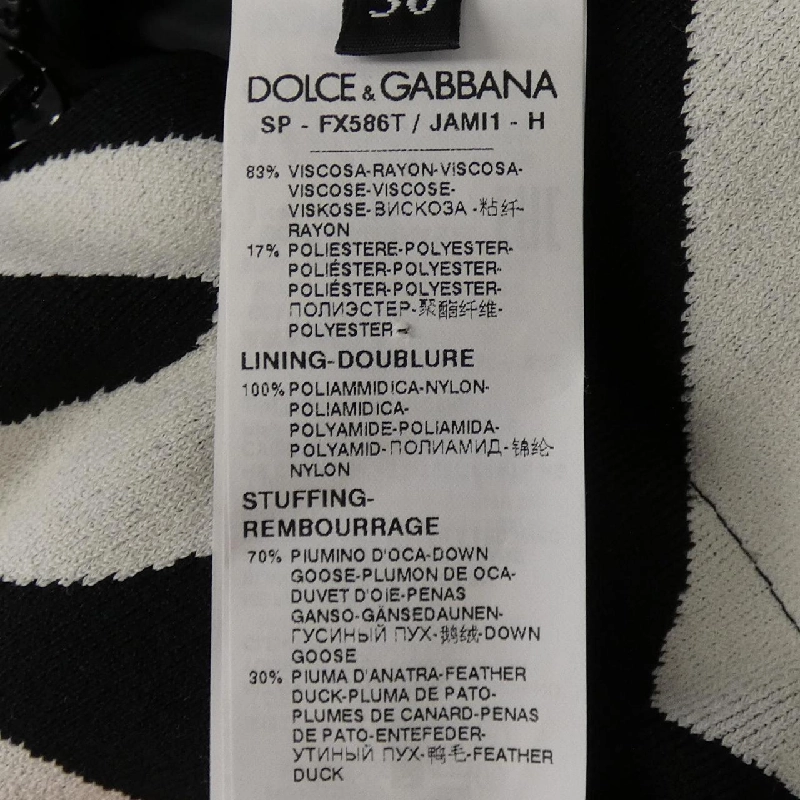 Dolce & Gabbana DOLCE&GABBANA FX586T JAMI1 Áo khoác lông - Hàng hiệu Chính hãng 819074