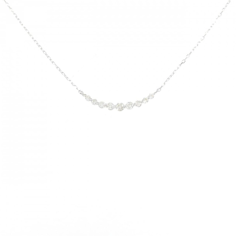 Dây chuyền kim cương K18WG 0.10CT - Hàng hiệu Chính hãng 866014