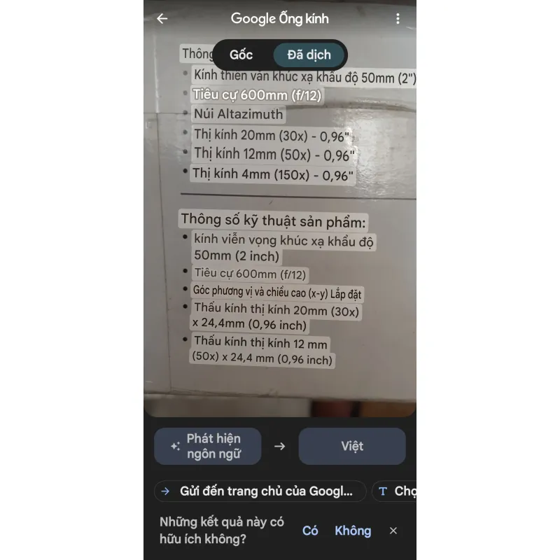 Kính viễn vọng Celestron PowerSeeker 50 50mm REFRACTOR Telescope 789574