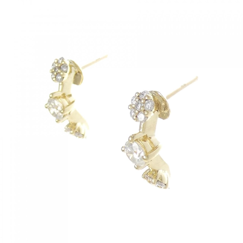 K18YG Bông tai kim cương 0.81CT - Hàng hiệu Chính hãng 867861