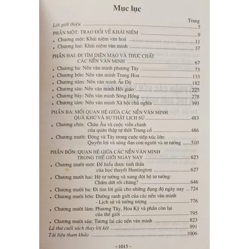 Số phận các nền văn minh và thế giới ngày nay 791085