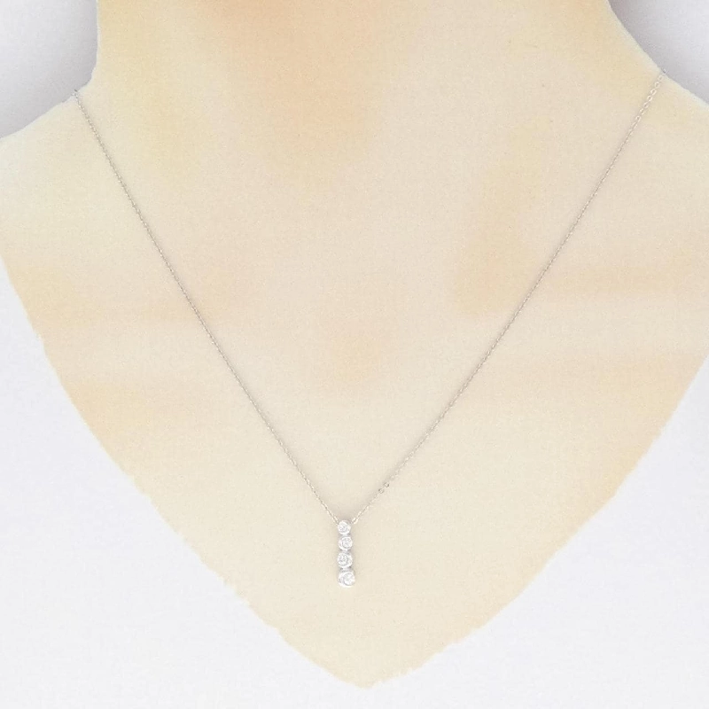 Dây chuyền kim cương K18WG 0.16CT - Hàng hiệu Chính hãng 863111