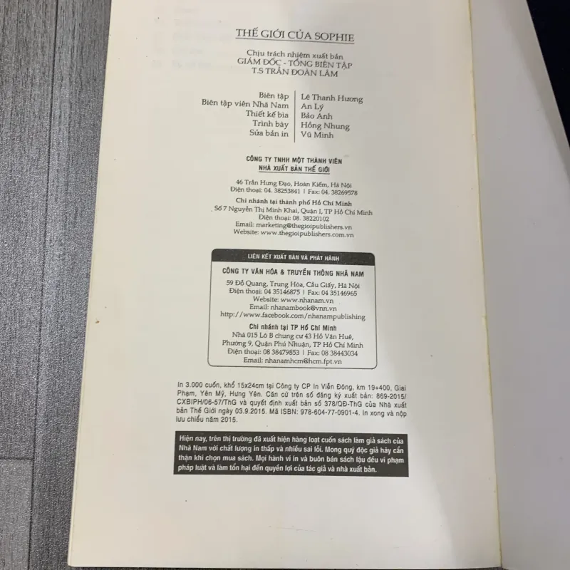 Thế giới của sophie - jostein gaarder. 7a4 783440