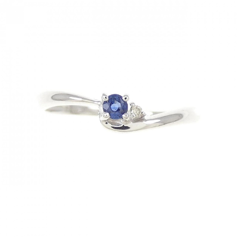 Nhẫn Sapphire K18WG 0.08CT 669047