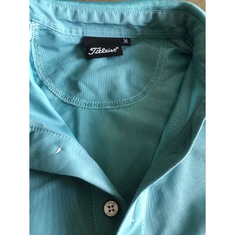 Áo golf nam sz M xanh 12370