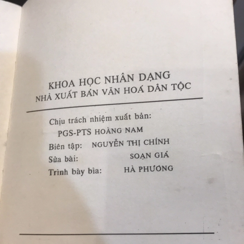 Khoa học NHẬN DẠNG 479220