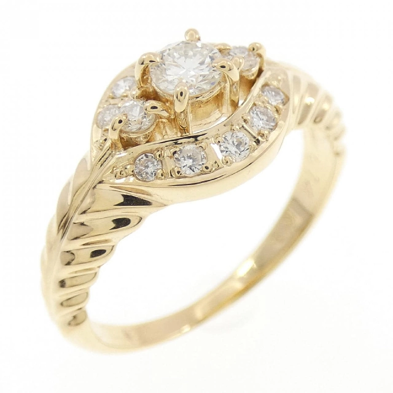 Nhẫn kim cương K18YG 0.14CT - Hàng hiệu Chính hãng 851166