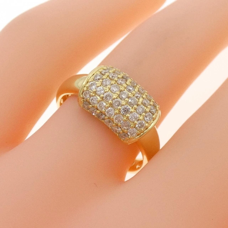 Nhẫn kim cương Pavé K18YG 0.55CT - Hàng hiệu Chính hãng 852902