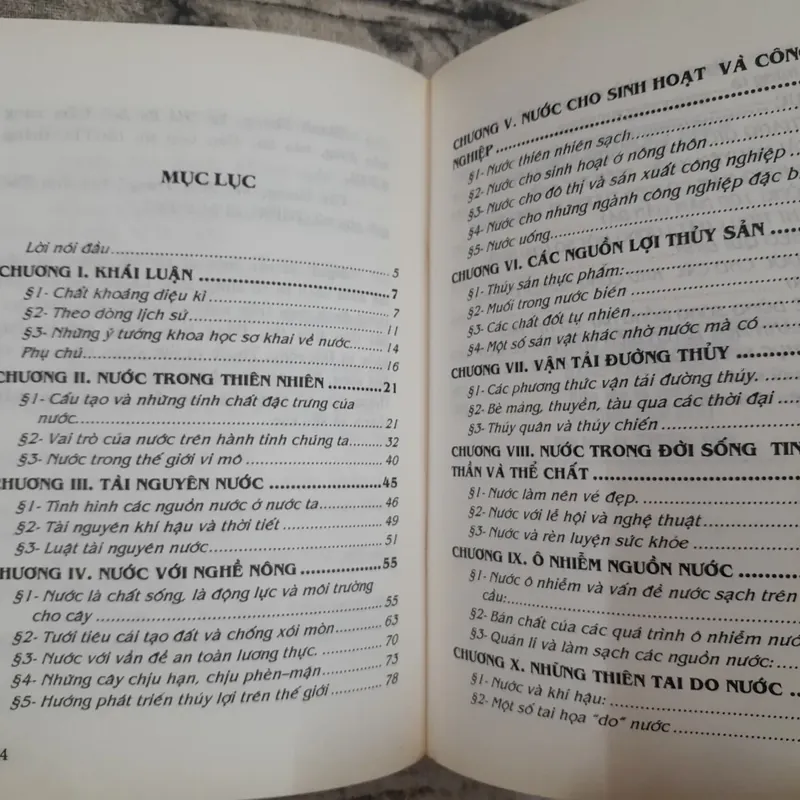 NƯỚC và Đời sống. Tiến sỹ Nguyễn Đức Thạch -ĐHTH Hà Nội 713277