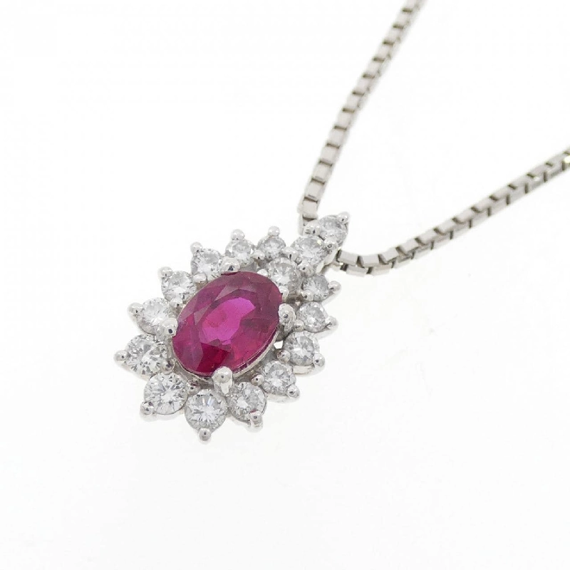Dây chuyền ruby PT900/PT850 0.86CT - Hàng hiệu Chính hãng 865405