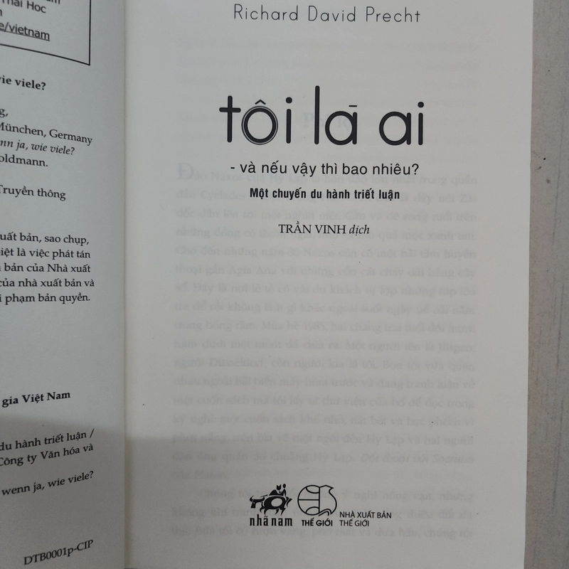 Sách Tôi là ai và nếu vậy thì bao nhiêu của Richard Precht mới 99% 508105