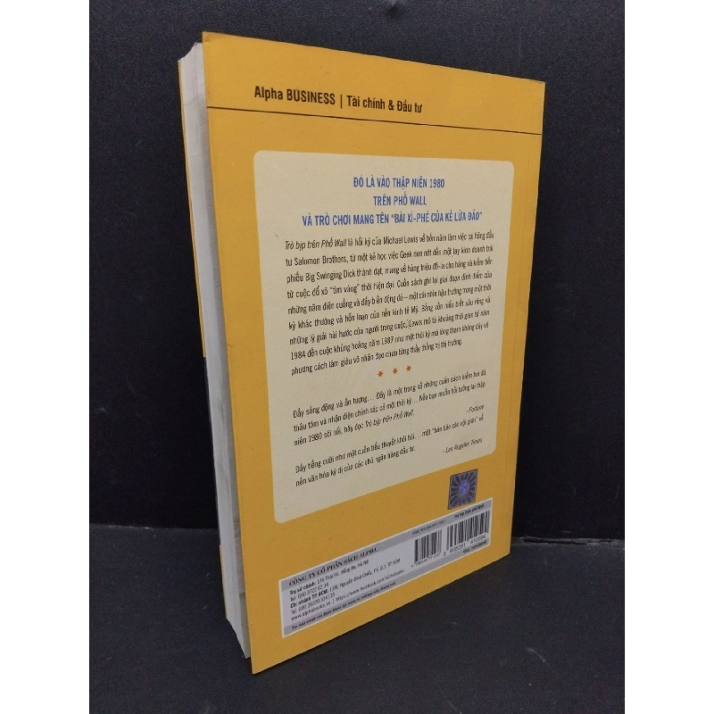 Trò bịp trên phố Wall mới 90% bẩn nhẹ 2018 HCM1710 Michael Lewis KINH TẾ - TÀI CHÍNH - CHỨNG KHOÁN 917508