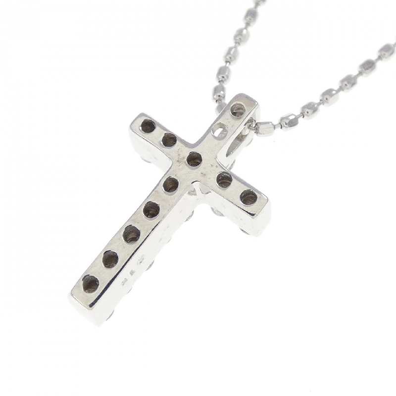 K18WG Dây chuyền kim cương chéo 0.15CT - Hàng hiệu Chính hãng 862559