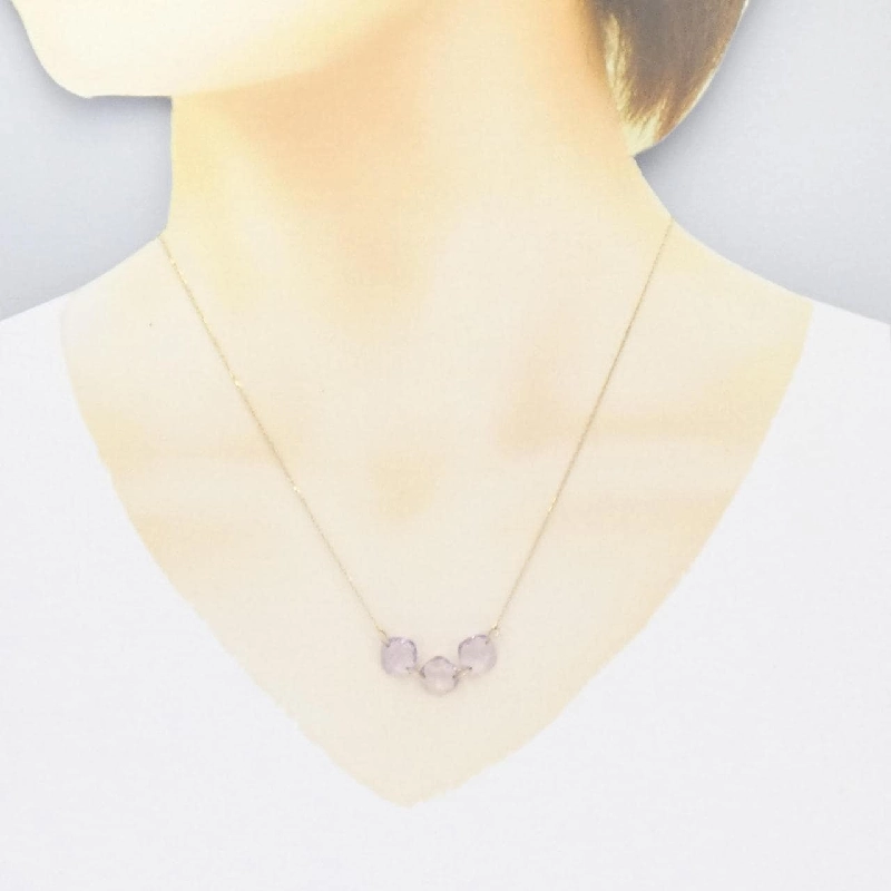 K10YG Amethyst Necklace - Hàng hiệu Authentic 861043