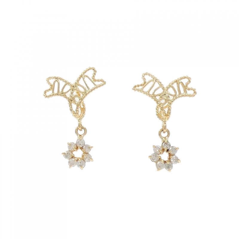 K18YG Bông tai kim cương 0.14CT - Hàng hiệu Chính hãng 870560