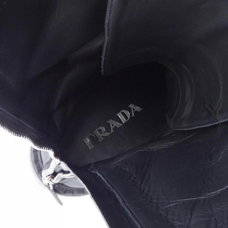 Giày bốt dài PRADA với logo hình tam giác 1W906M - Hàng hiệu Authentic 829521
