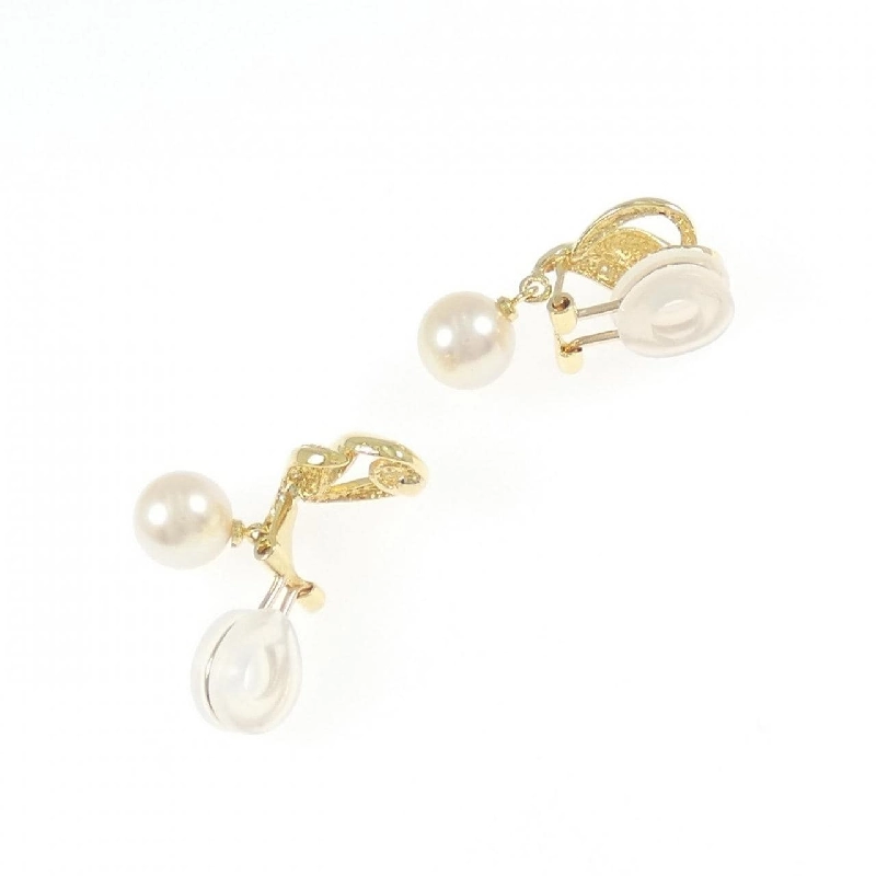 Bông tai Akoya Pearl K18YG 6.9mm - Hàng hiệu Chính hãng 871619