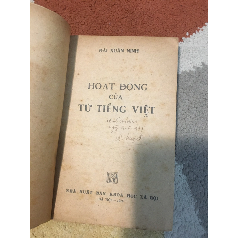 Hoạt Động Của Từ Tiếng Việt - Đái Xuân Ninh 320674