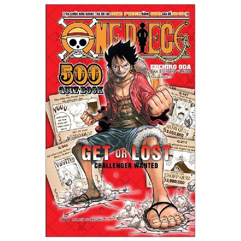 One Piece - 500 Quiz Book - Get Or Lost Challenge Wanted - Tập 1 - Eiichiro Oda, V JUMP 303174