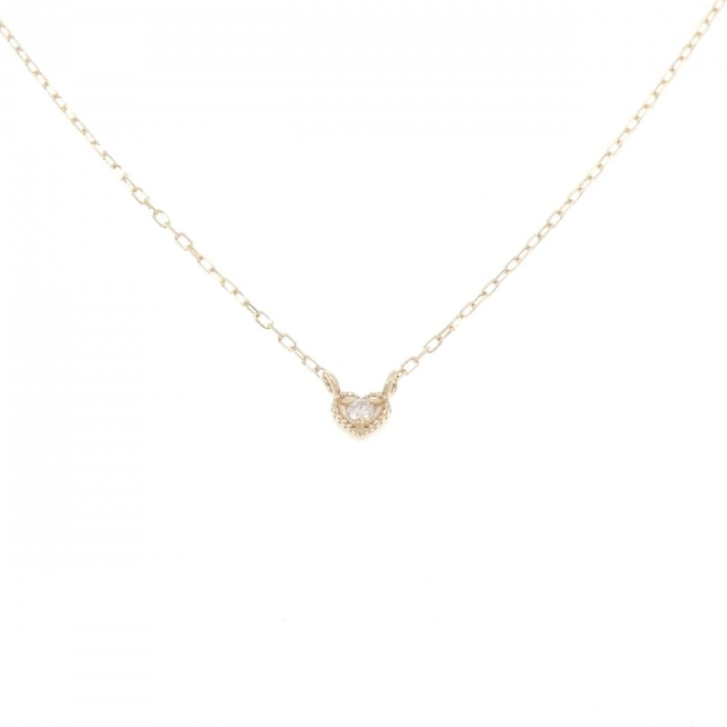 K10YG Dây chuyền hình trái tim kim cương 0.01CT - Hàng hiệu Chính hãng 857477