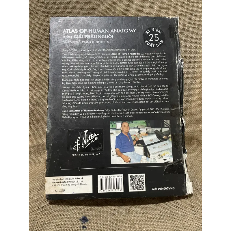ATLAS GIẢI PHẪU NGƯỜI - FRANK H. NETTER, MD - sách dày, in màu  961602