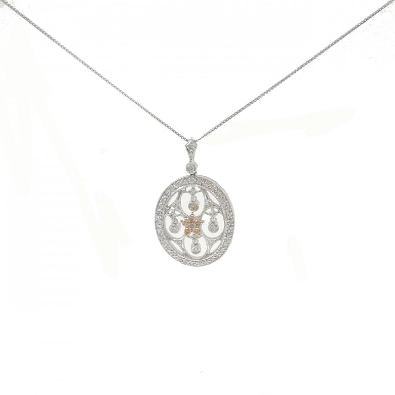 K18WG/K18YG Hoa hồng kim cương dây chuyền 0.15CT - Hàng hiệu Authentic 858329