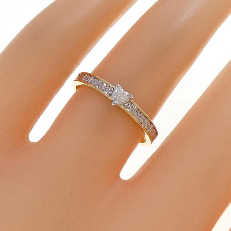 Nhẫn kim cương hình trái tim 750YG/750WG 0.11CT - Hàng hiệu Authentic 848347