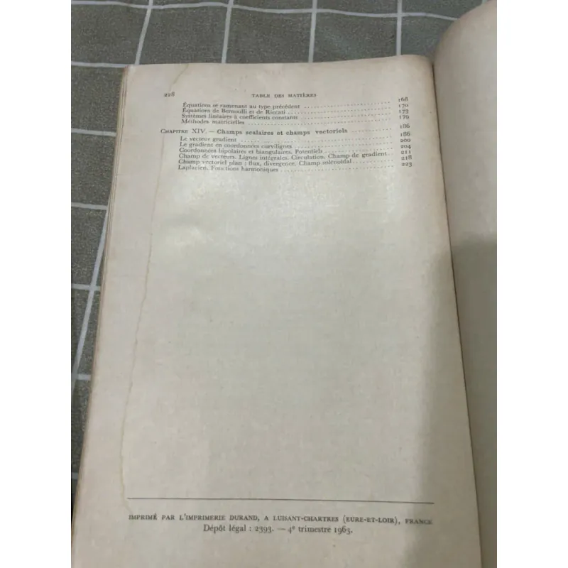 SÁCH TOÁN TIẾNG PHÁP EXERCICES D'ANALYSE 1-2, SÁCH KHỔ LỚN 556899