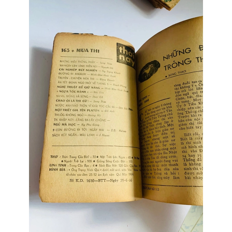 BÁO THỜI NAY – ẤN PHẨM GỐC SỐ 163 (1/7/1966) 549358
