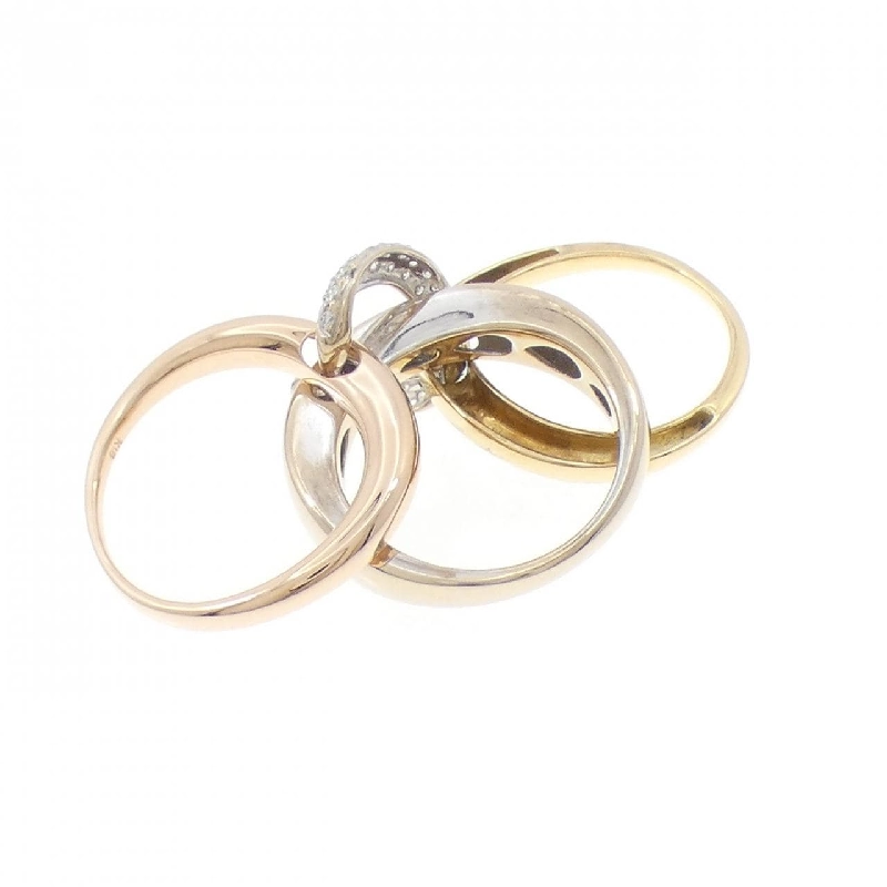 Nhẫn kim cương ba màu K18 0.41CT - Hàng hiệu Authentic 852264