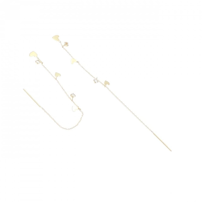 K18YG Bông tai Topaz Trắng - Hàng hiệu Chính hãng 866235